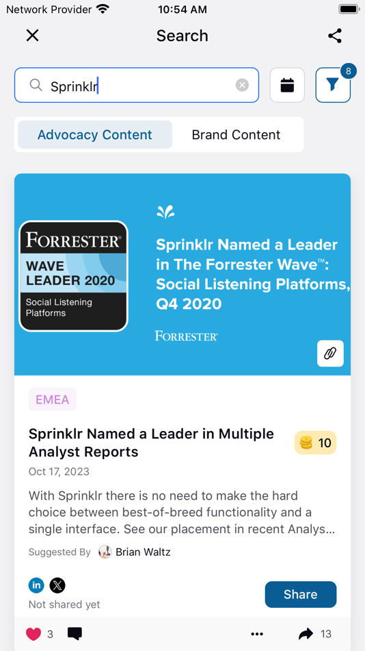 #2. Sprinklr Extend (iOS) Podle: Sprinklr