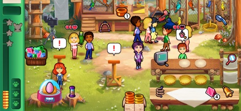 Dr. Cares - Amy's Pet Clinic - L'esperienza include la cura degli uccelli in un santuario vibrante, con uccelli colorati e diverse stazioni di lavorazione per i loro bisogni.