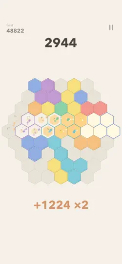 Capture d'écran de Hexa Blast - Puzzle Hexagonal sur iPhone 2