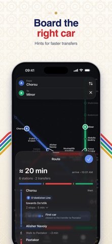 Tashkent Metro Map & Routes screenshot 3