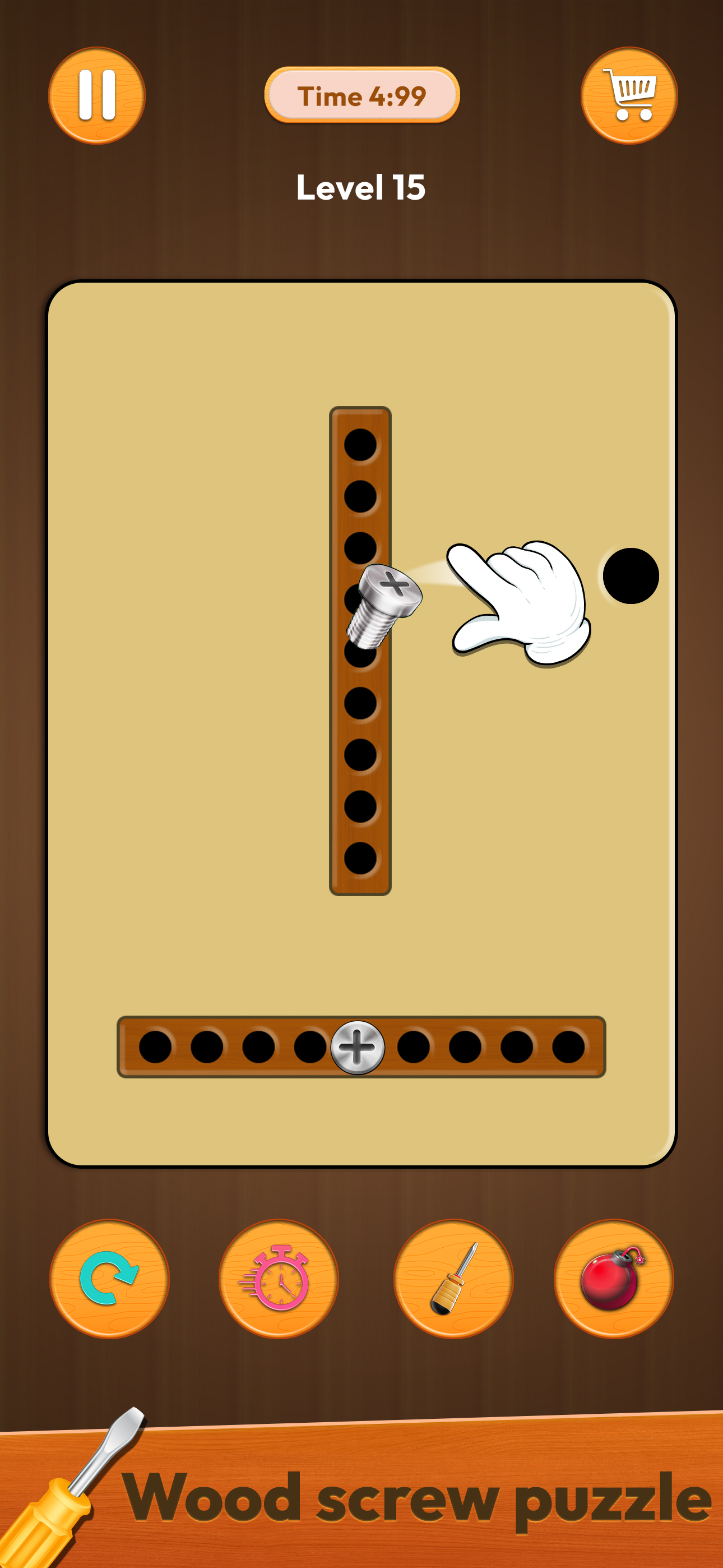 Wood Nuts Bolts Puzzle Games
