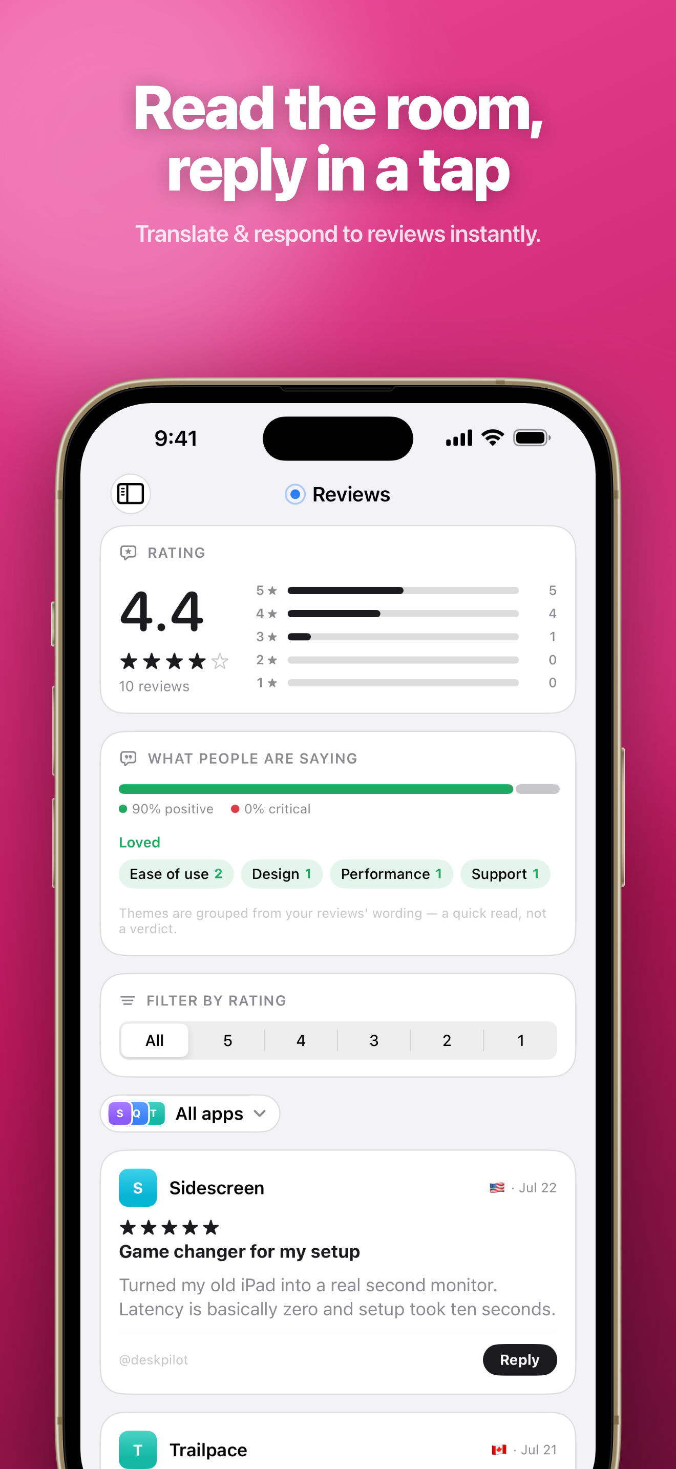 Proceeds: Sales Dashboard screenshot 5
