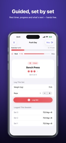 Reps+: Workout & Strength Log Screenshot 4 of 7
