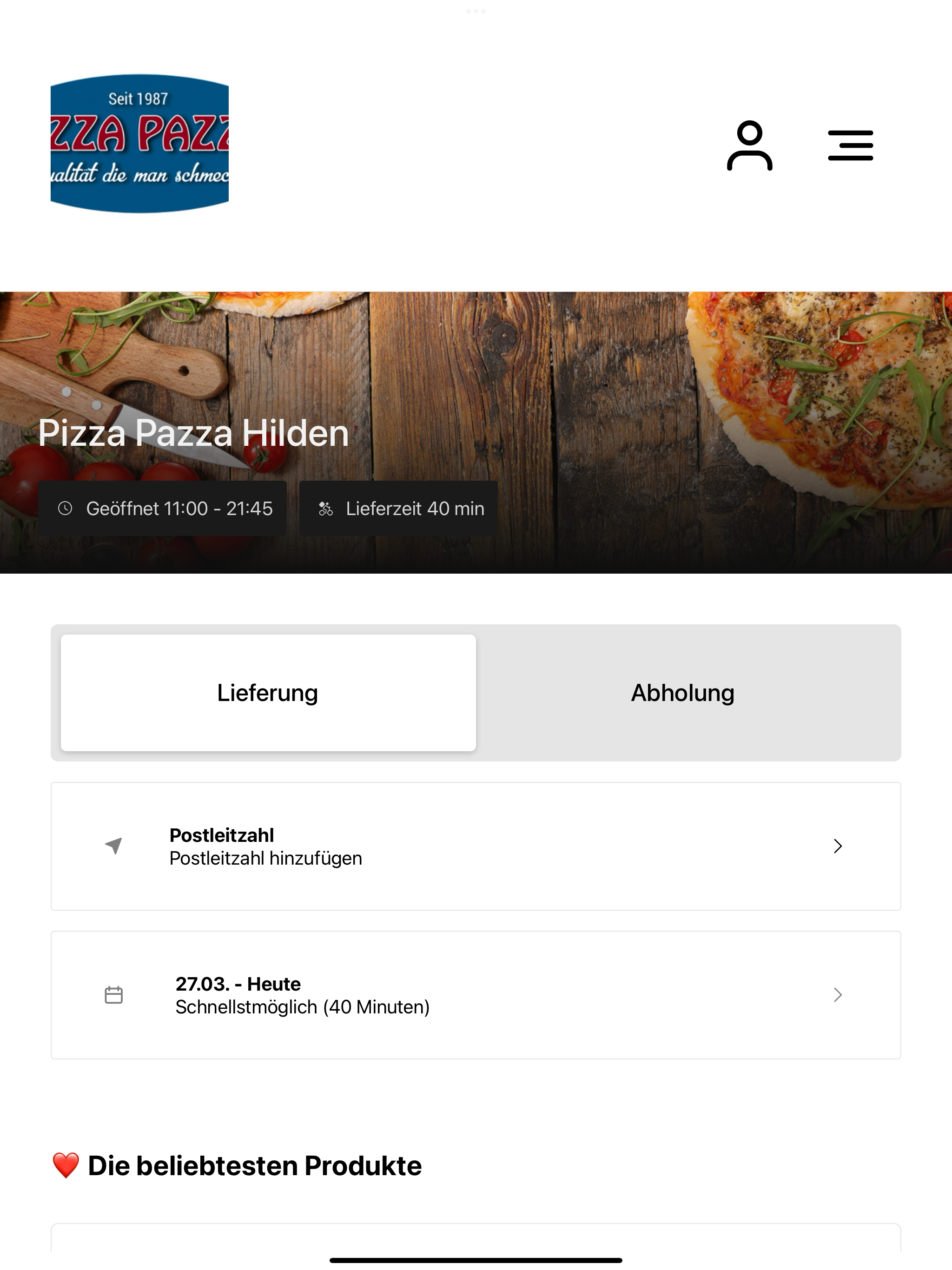 Pizza Pazza Lieferservice