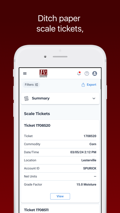 Lesterville Feed & Grain, Inc. Screenshot