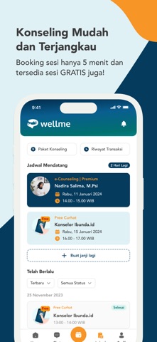 WellMe: Curhat & Konseling screenshot