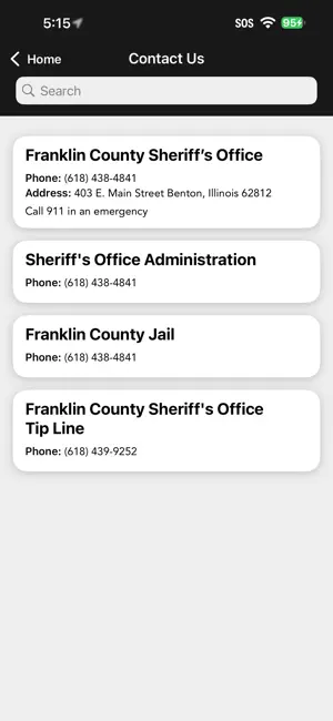Franklin County Sheriff IL screenshot 2