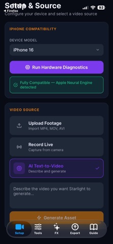 Starlight Video Editing Pro iPhone screenshot
