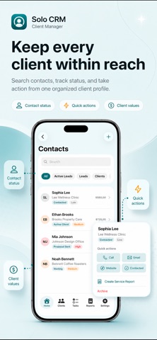 Solo CRM: Client Manager Screenshot 5 of 5