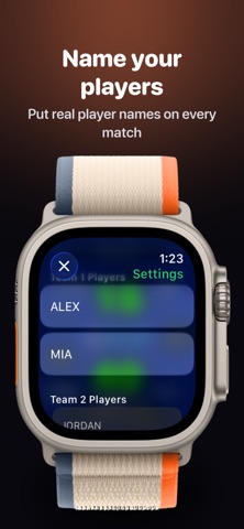Tennis Score Tracker Watch screenshot