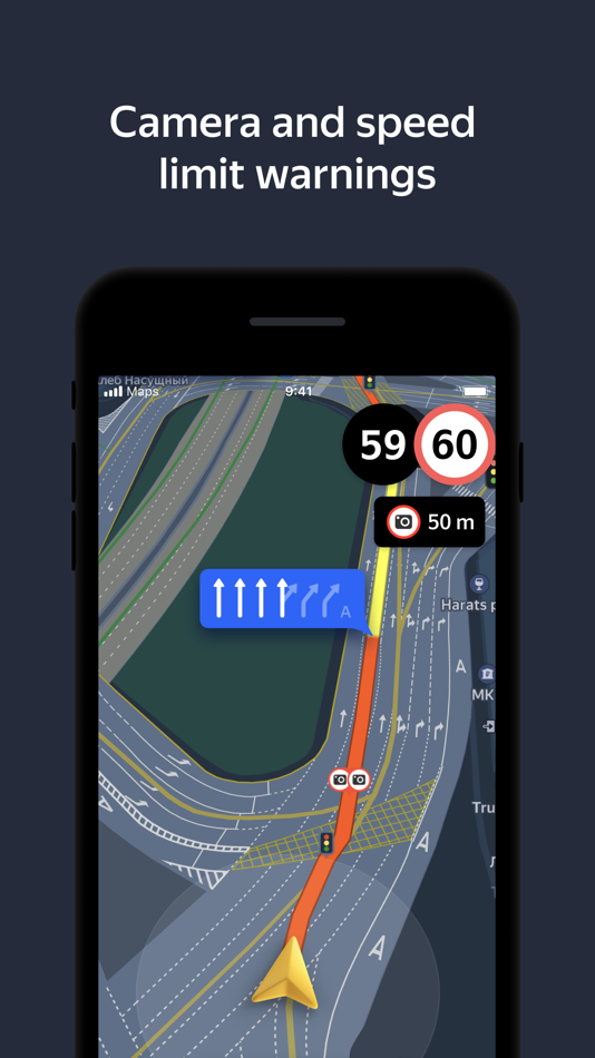 #4. Yandex Navi – navigation, maps (iOS) بواسطة: Direct Cursus Computer Systems Trading
