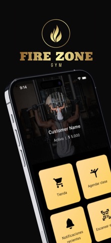 Fire Zone Gym iPhone screenshot
