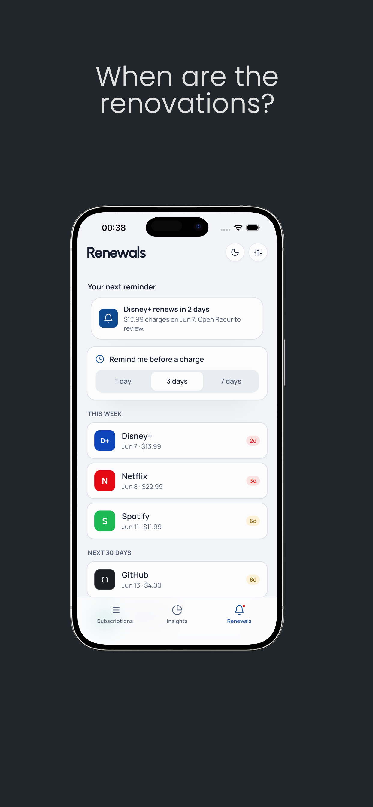 Recur: Subscription Tracker screenshot 4