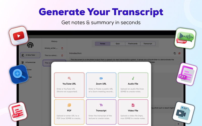 Notebook for AI Notes Taker iPhone screenshot