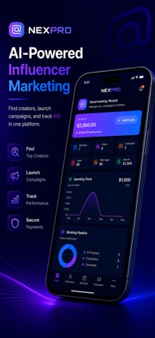 Nexpro: Influencer AI Platform Screenshot 1 of 7