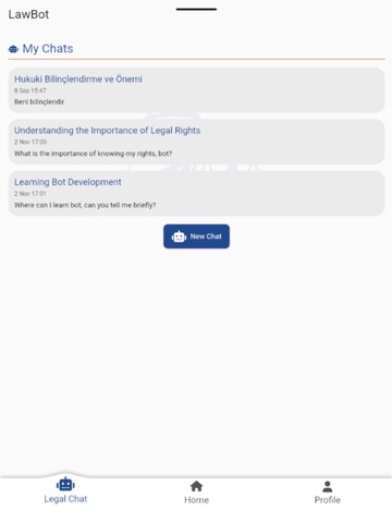 LegalSpeak iPad screenshot