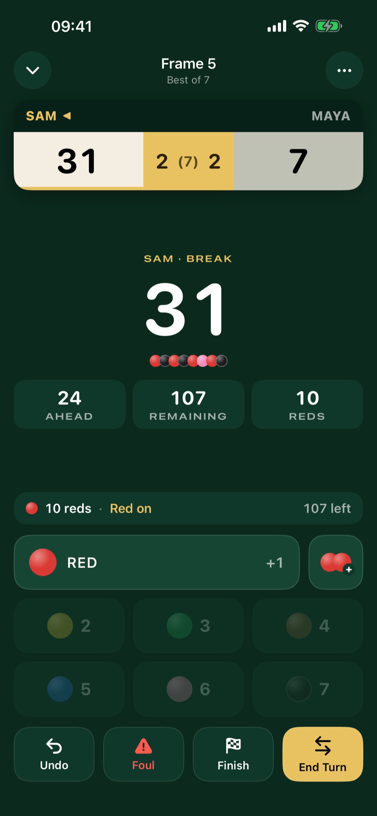 Screenshot 2 of Snooker Companion