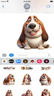 How to cancel & delete fat basset hound stickers 1