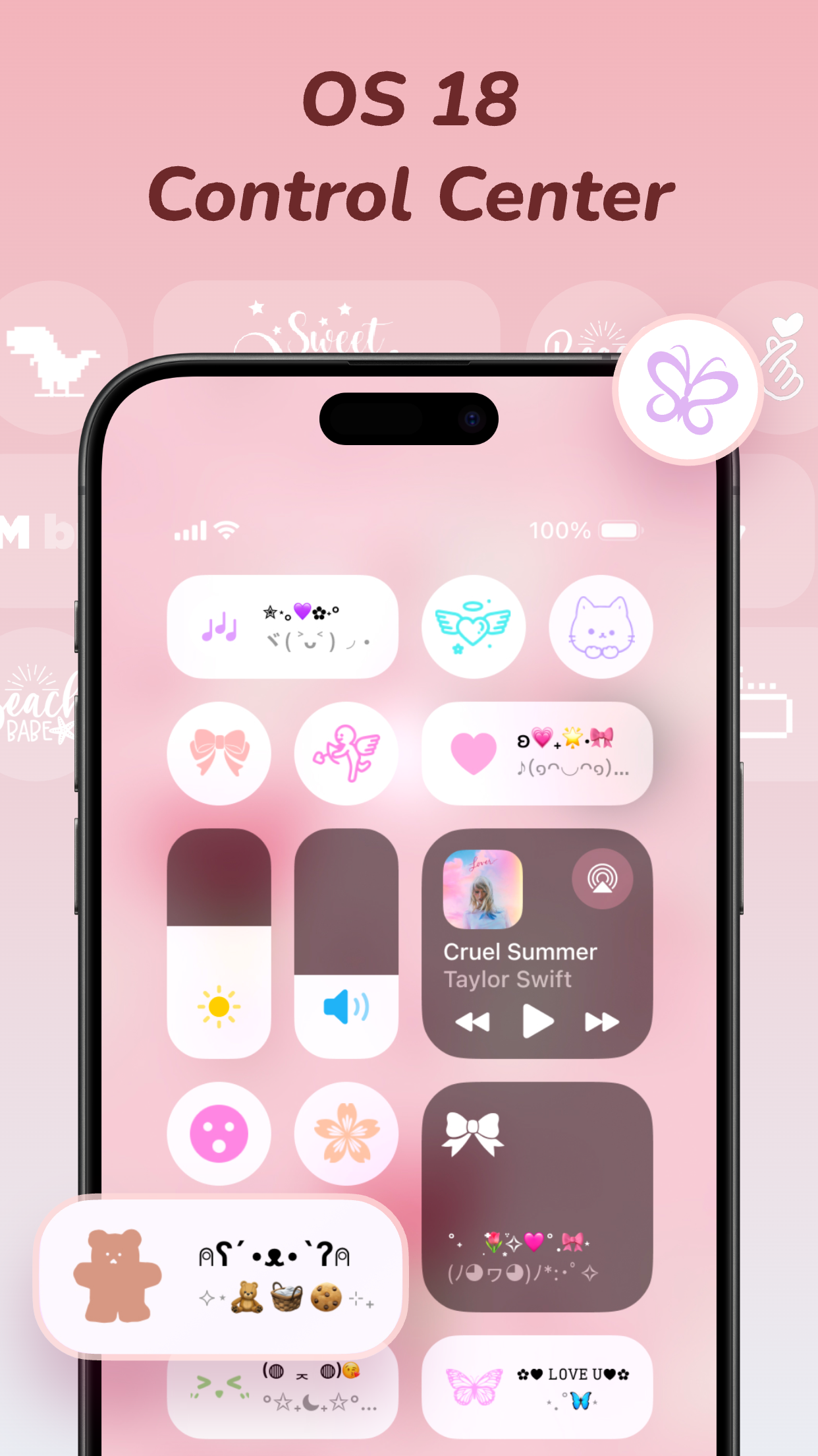 Cool Themes & Fonts: Cute Text screenshot 1