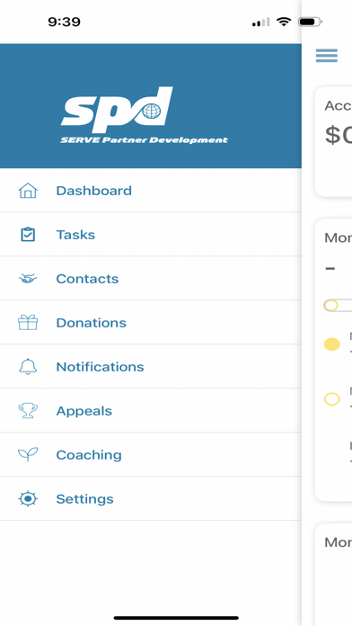 Serve Partner Development Screenshot