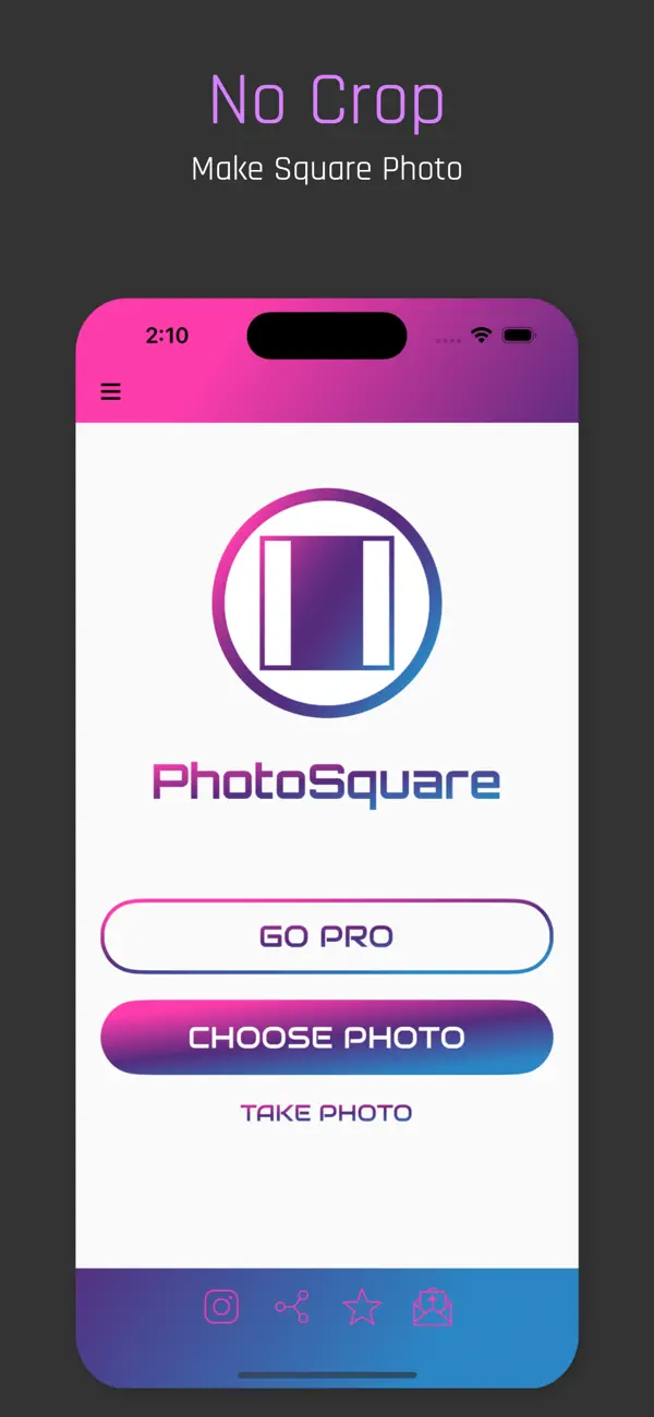 Screenshot #1 pour PhotoSquare for Instagram