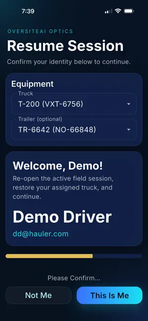 OverSiteAI Optics screenshot 2