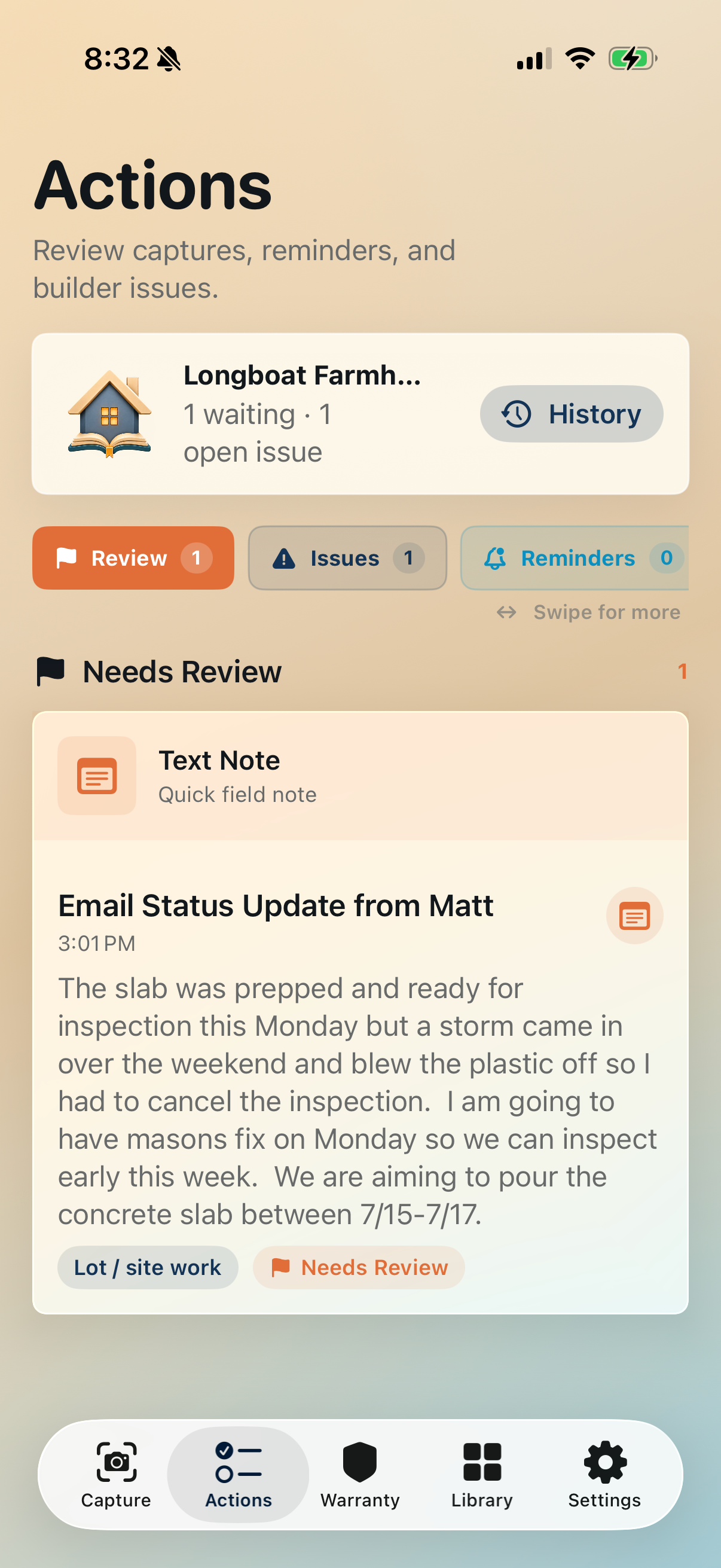 Home Storia: Build Journal screenshot 7