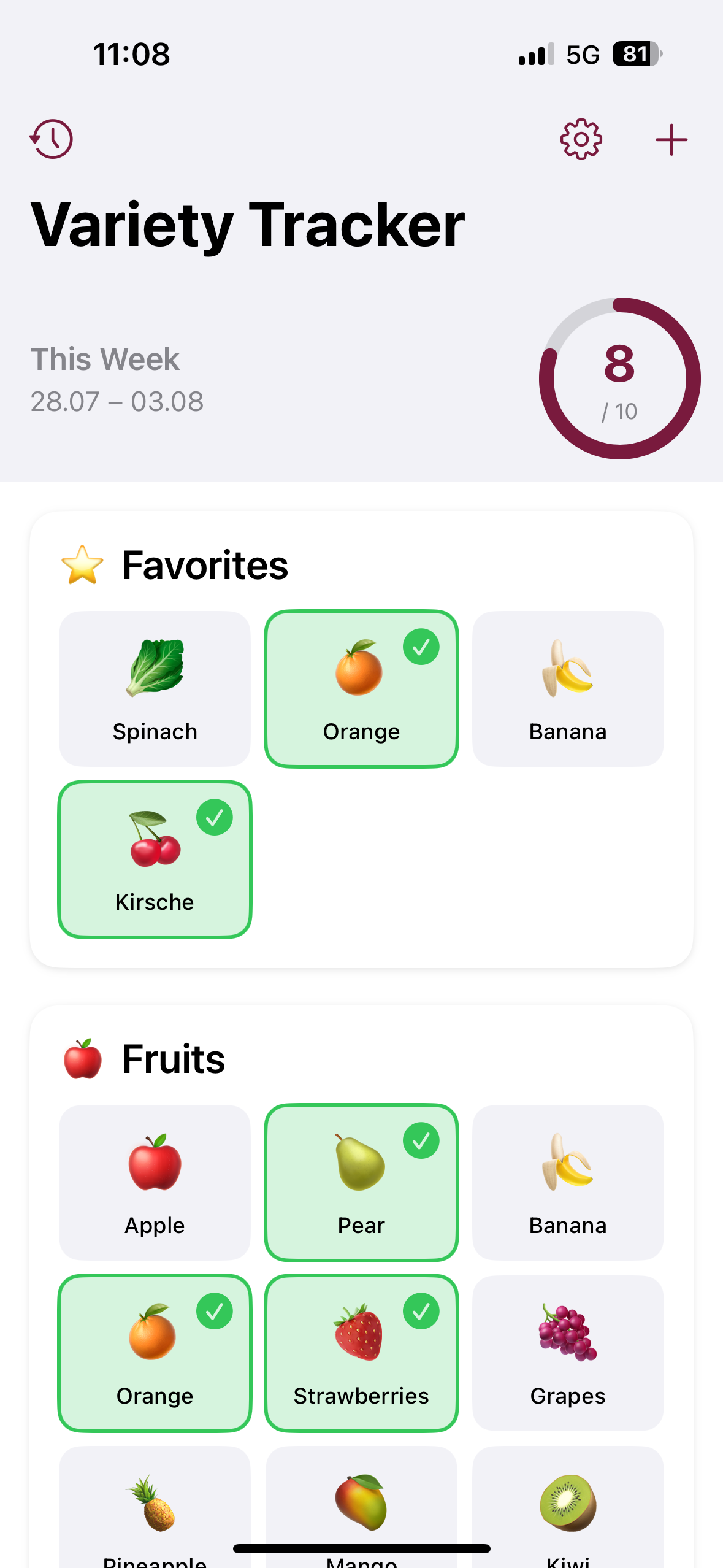 VarietyTracker screenshot 3