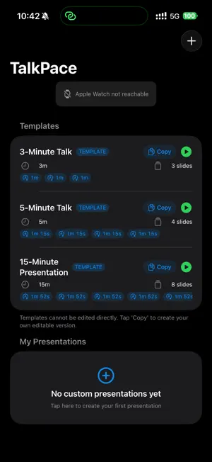 TalkPace: Speech & Pitch Timer screenshot 1
