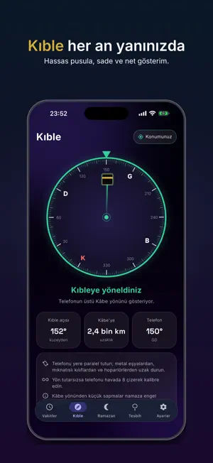 Namaz Vakti: Kıble ve İmsakiye screenshot 3