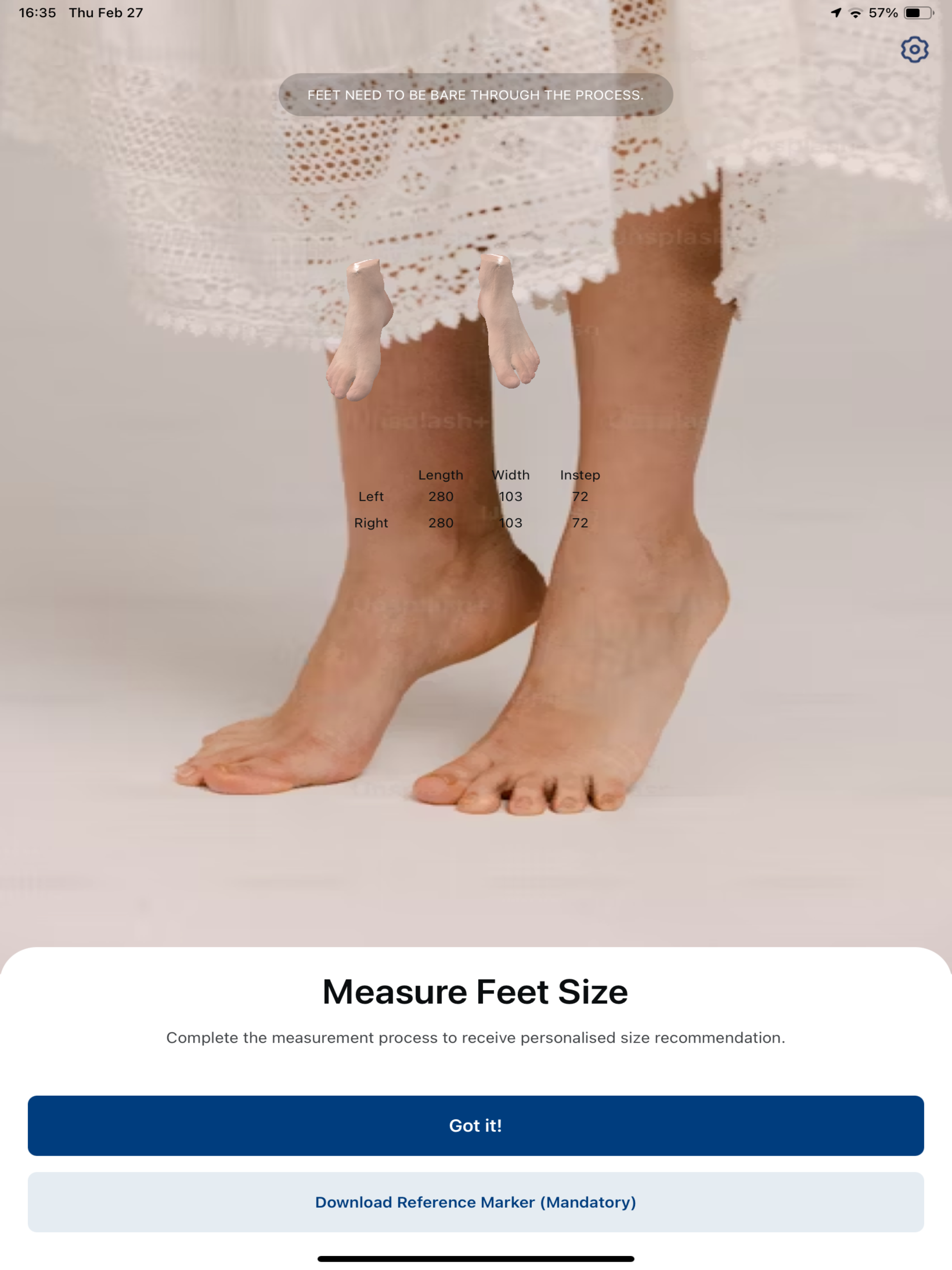 3D Feet Scanner