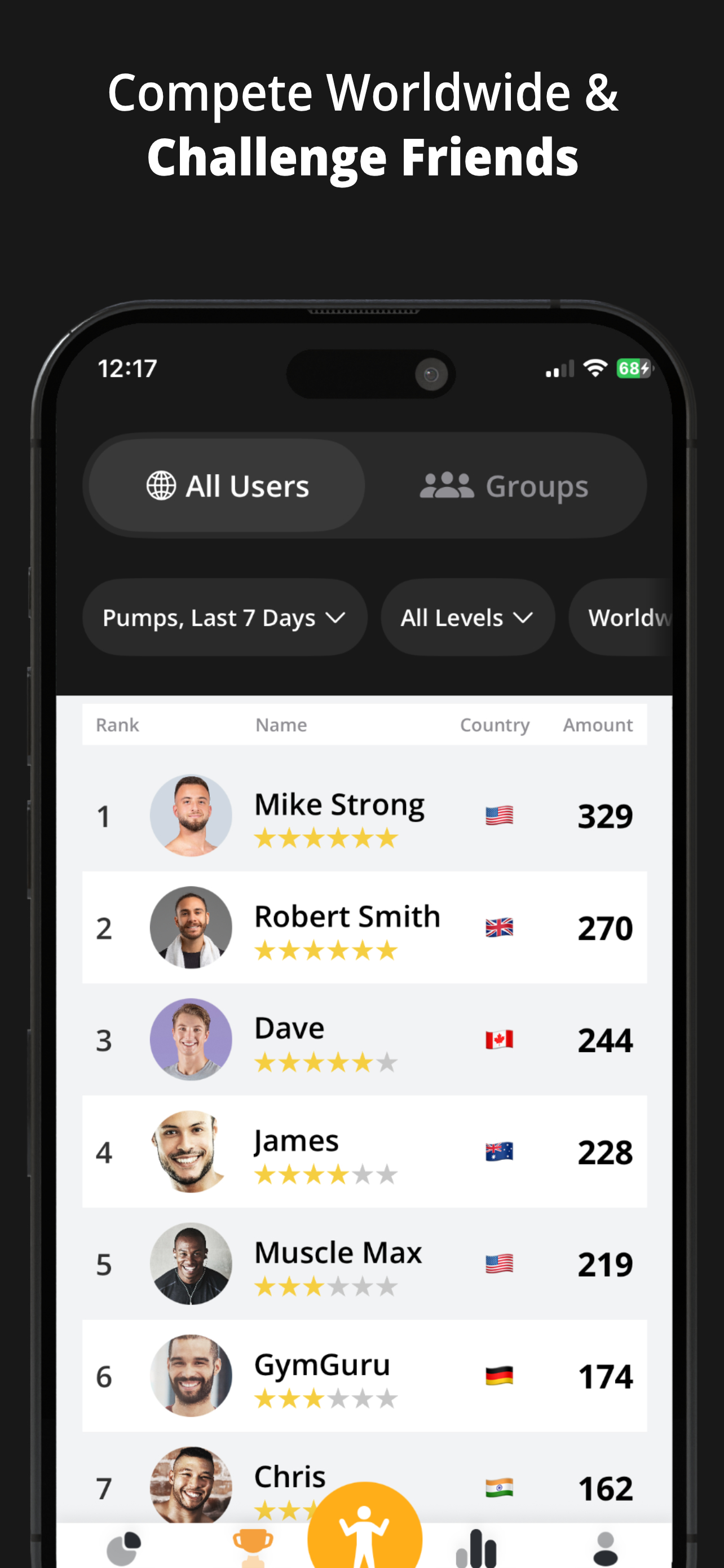 GOLDEN Burpees Tracker