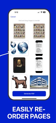 Fast JPG to PDF Converter iPhone screenshot