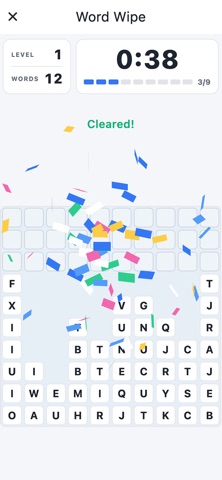 Word Wipe - Letter Puzzle iPhone screenshot