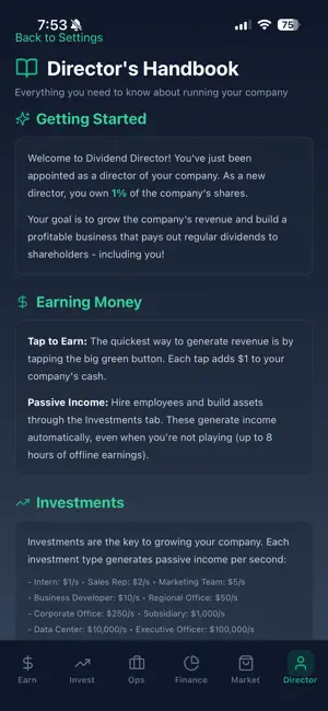 Dividend Director screenshot 2
