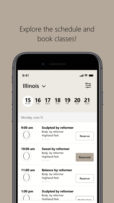Body. by reformer iPhone screenshot 3 - Health & Fitness app