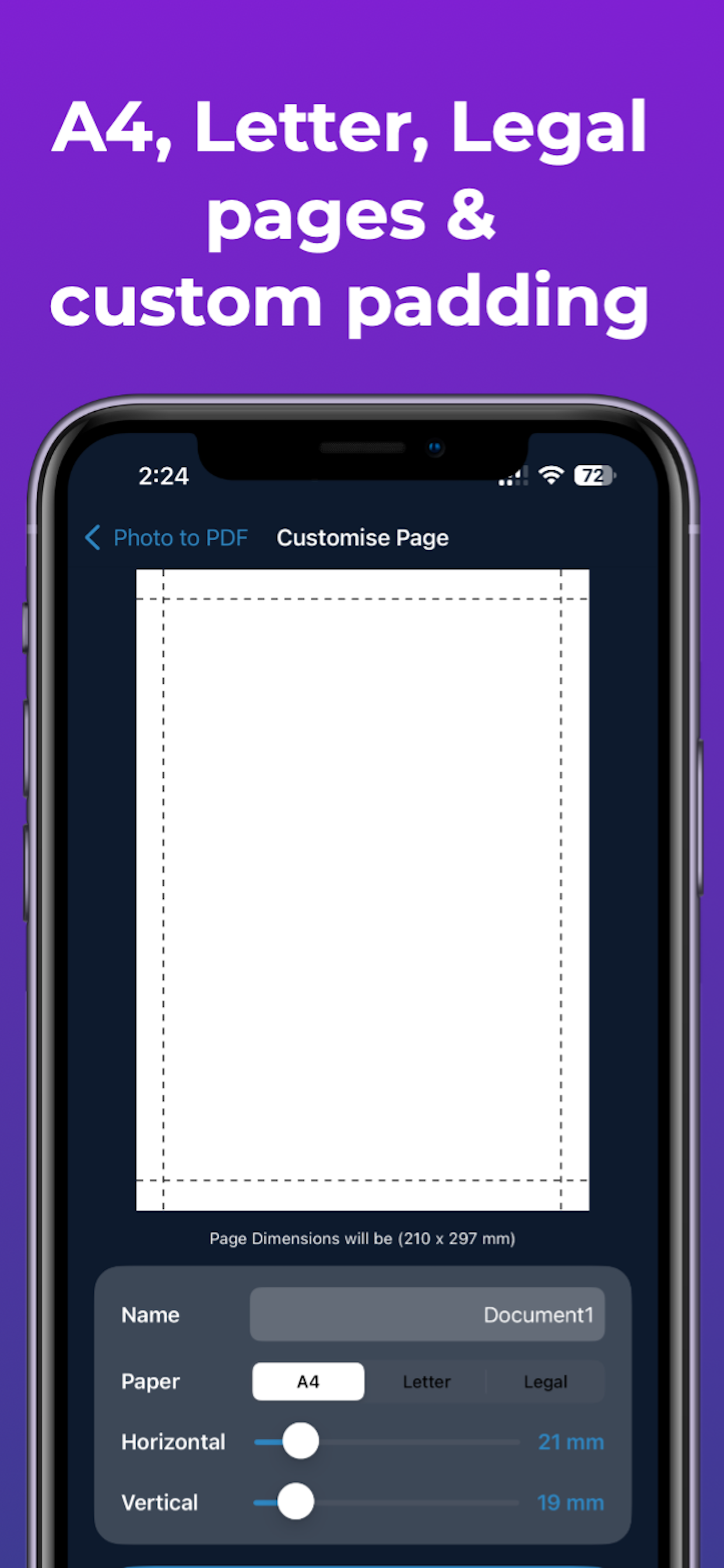 Scan Docs: Photos to/from pdf