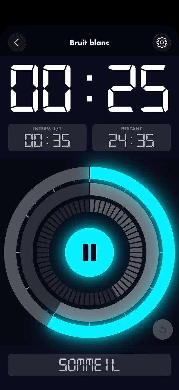 Screenshot #1 pour Minuteur Intervalle: BeepWatch
