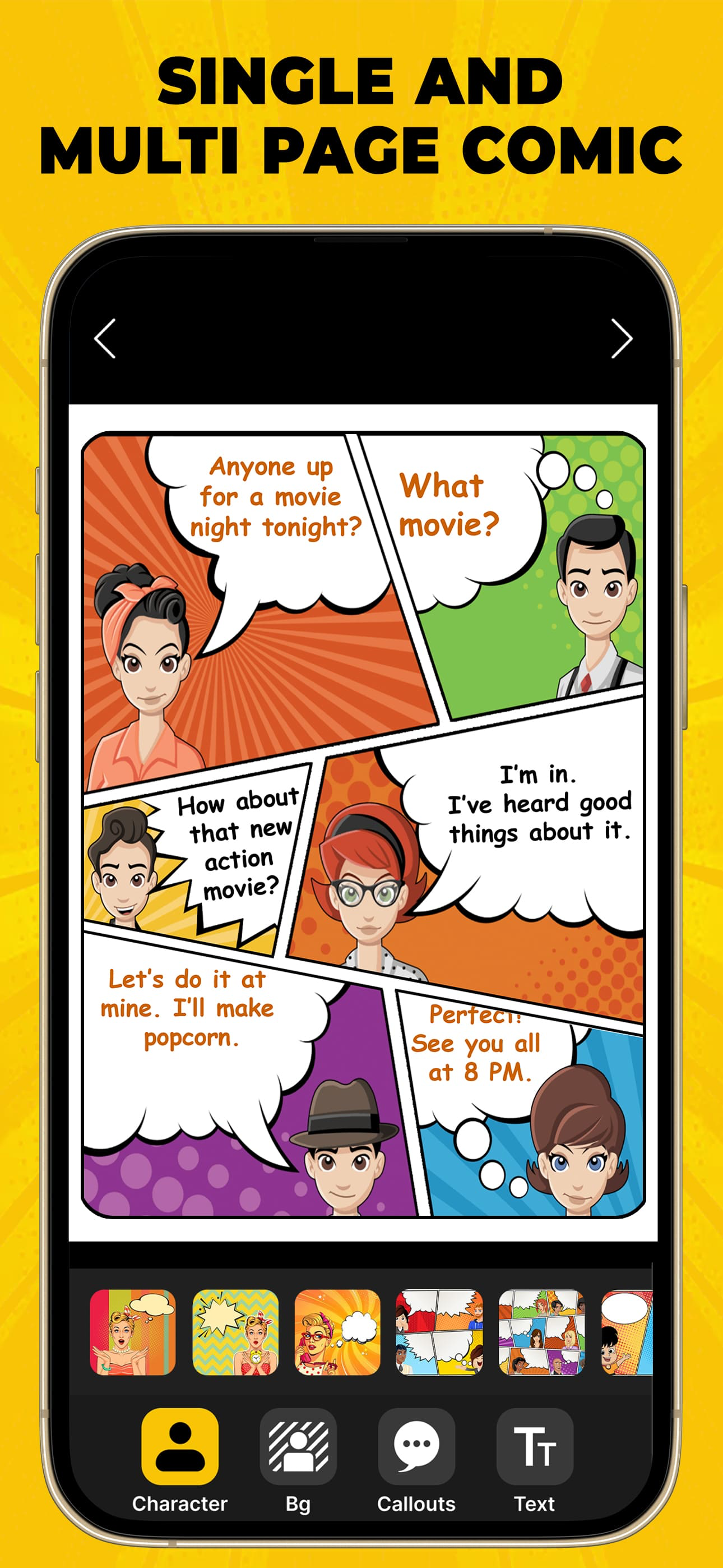 Comic Cartoon Story Maker