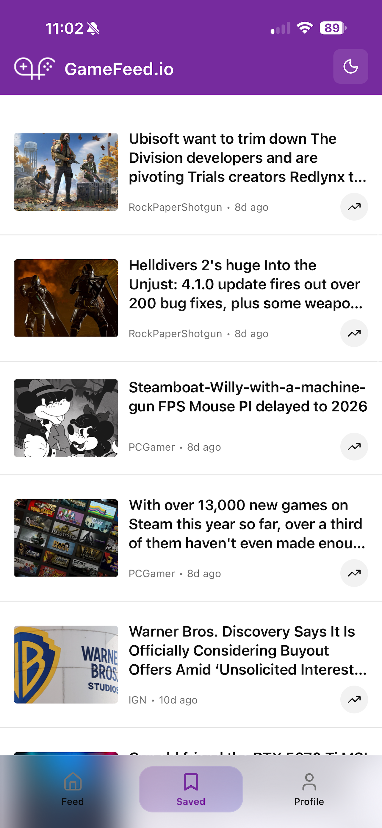 GameFeed App