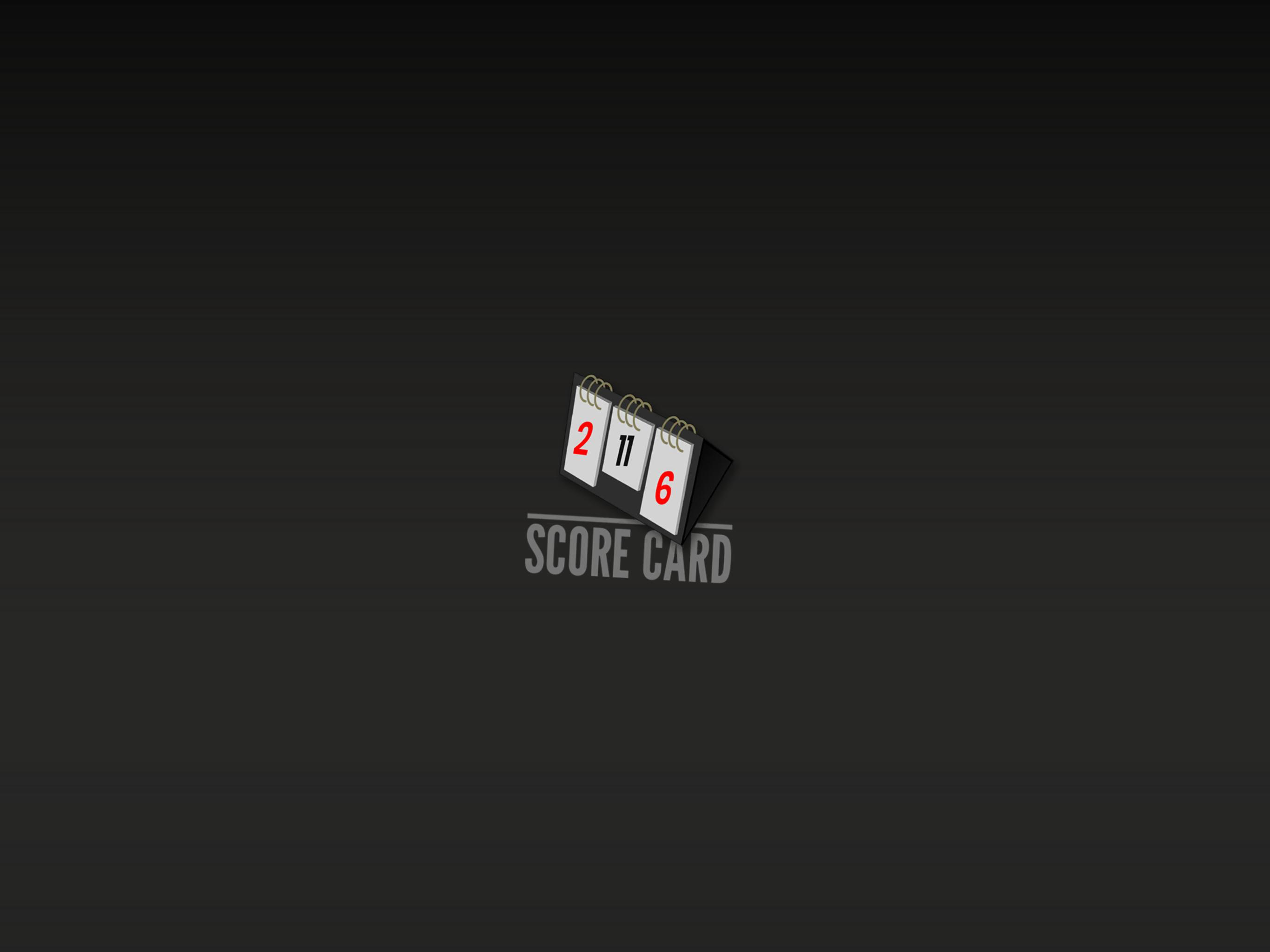 Backgammon Score Card