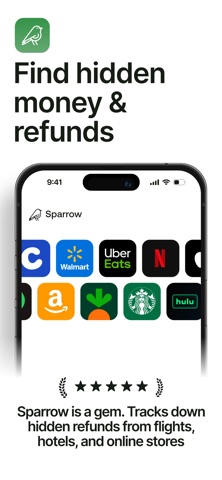 Sparrow - AI Refund Helper iPhone screenshot
