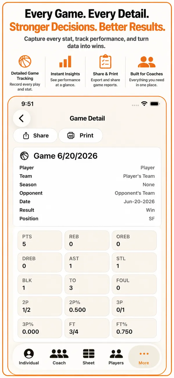 Basketball+ Stats & Scorebook Screenshot 4