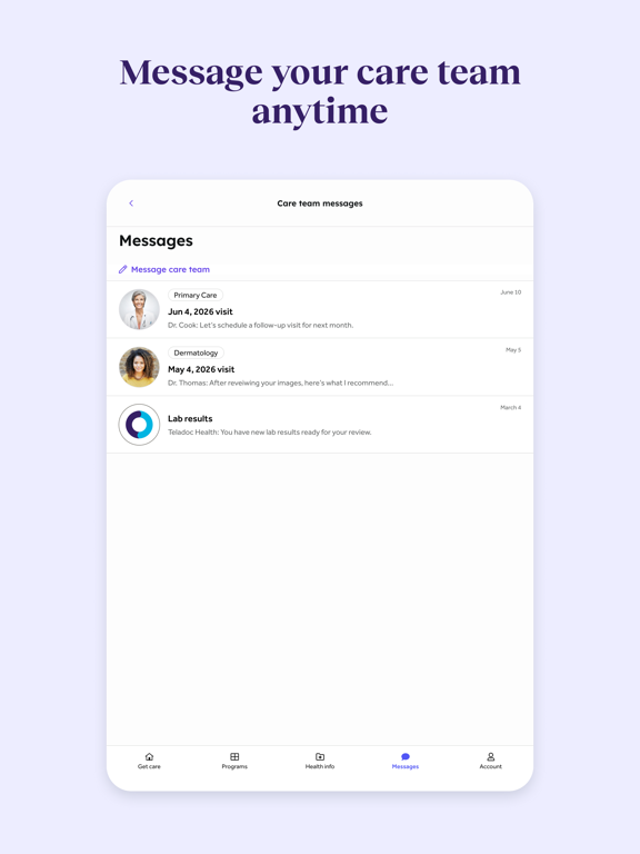 Teladoc Health iPad screenshot 9