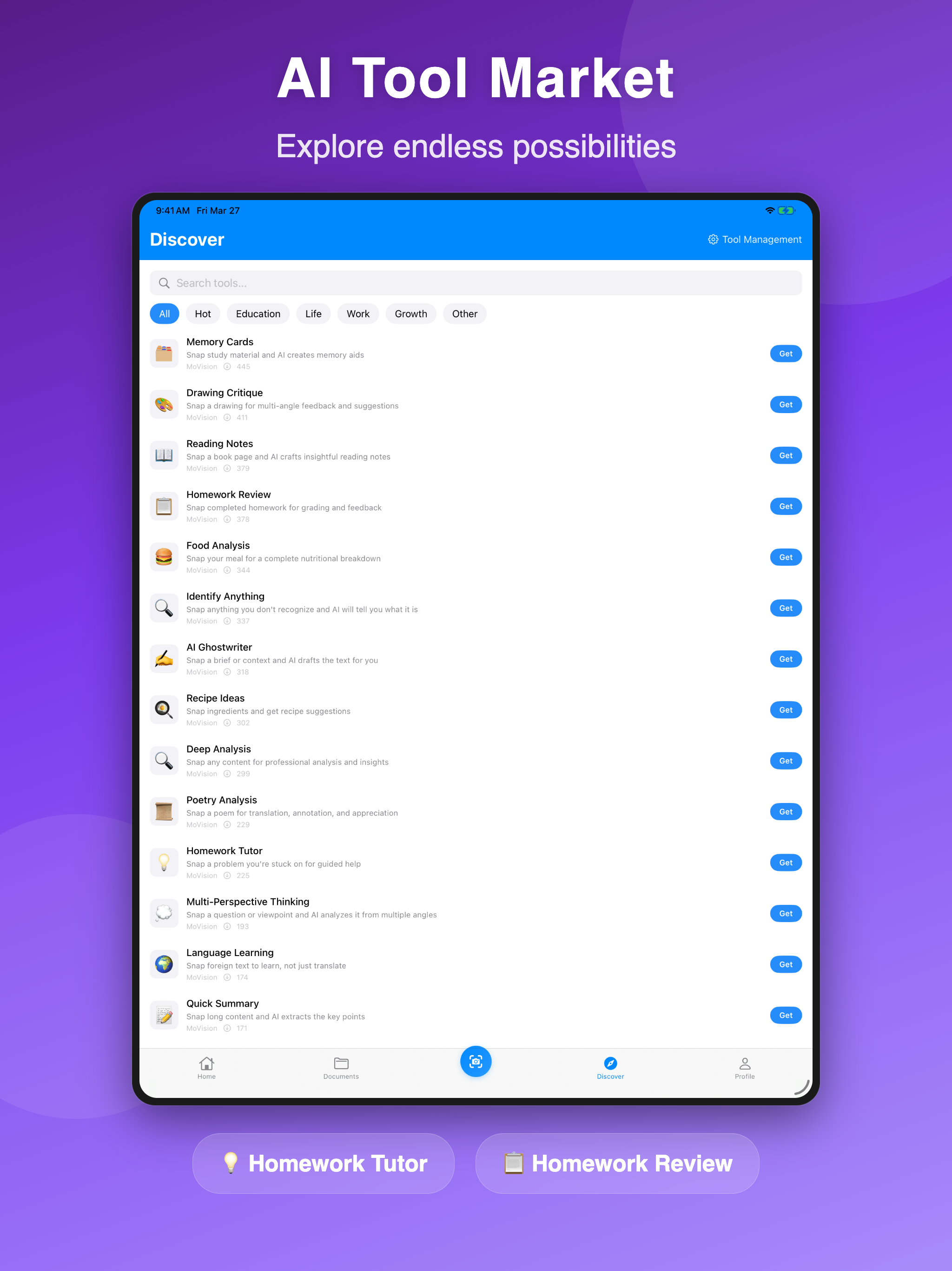 MoVision - Scanner & AI Tools