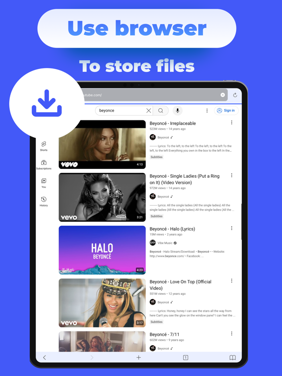 OffIine Video Saver iPad screenshot 1 - Utilities app