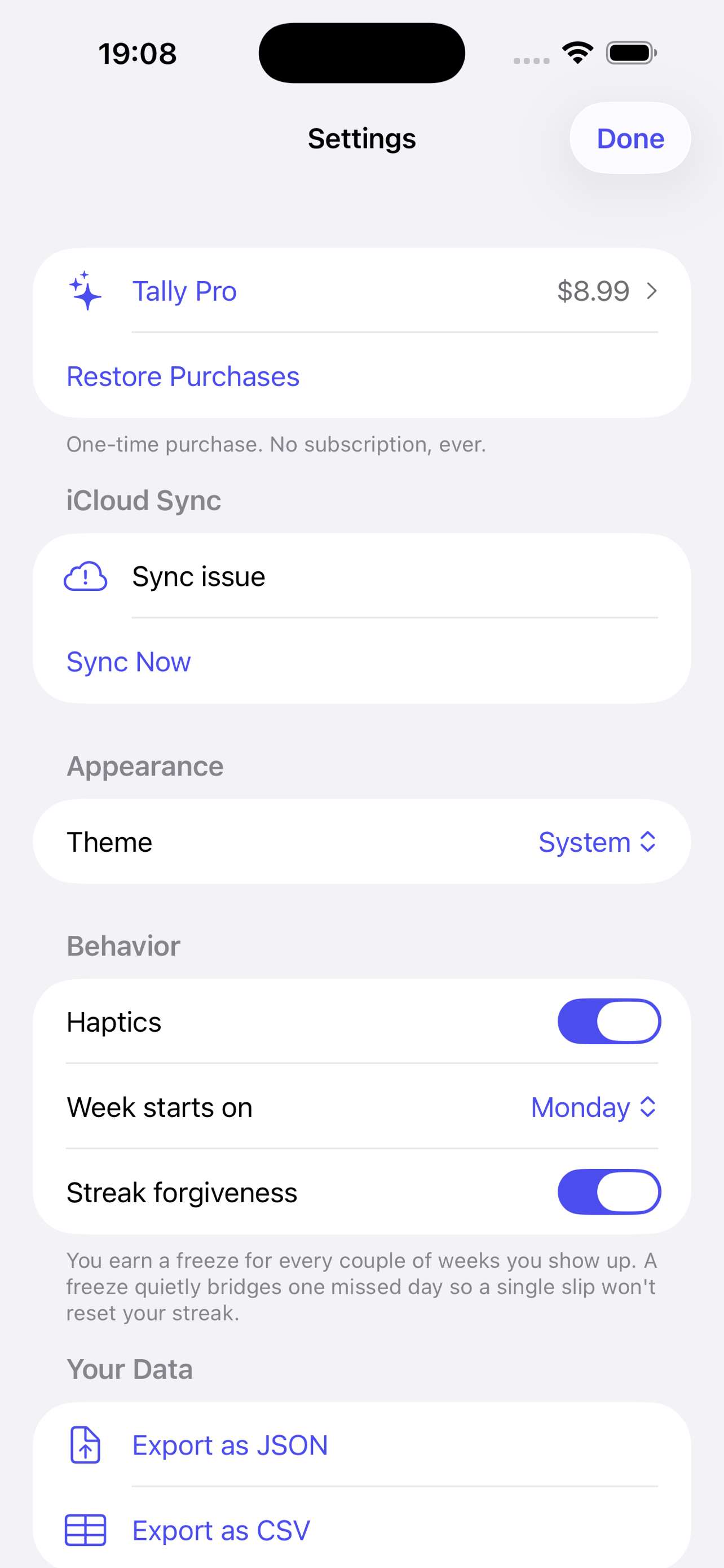 Tally — Daily Habits screenshot 4