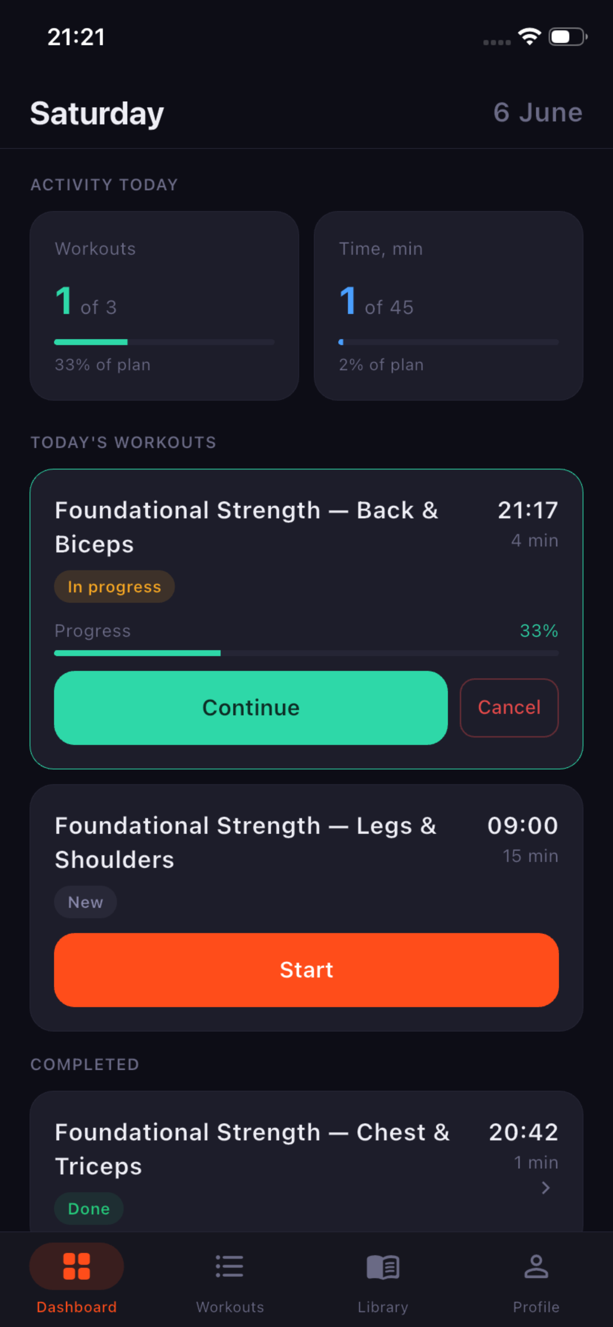 Fitence: Workout Planner & Log screenshot 5