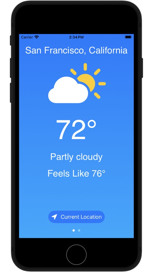 #1. Extremely Simple Weather (iOS) 由: Mark Thalman