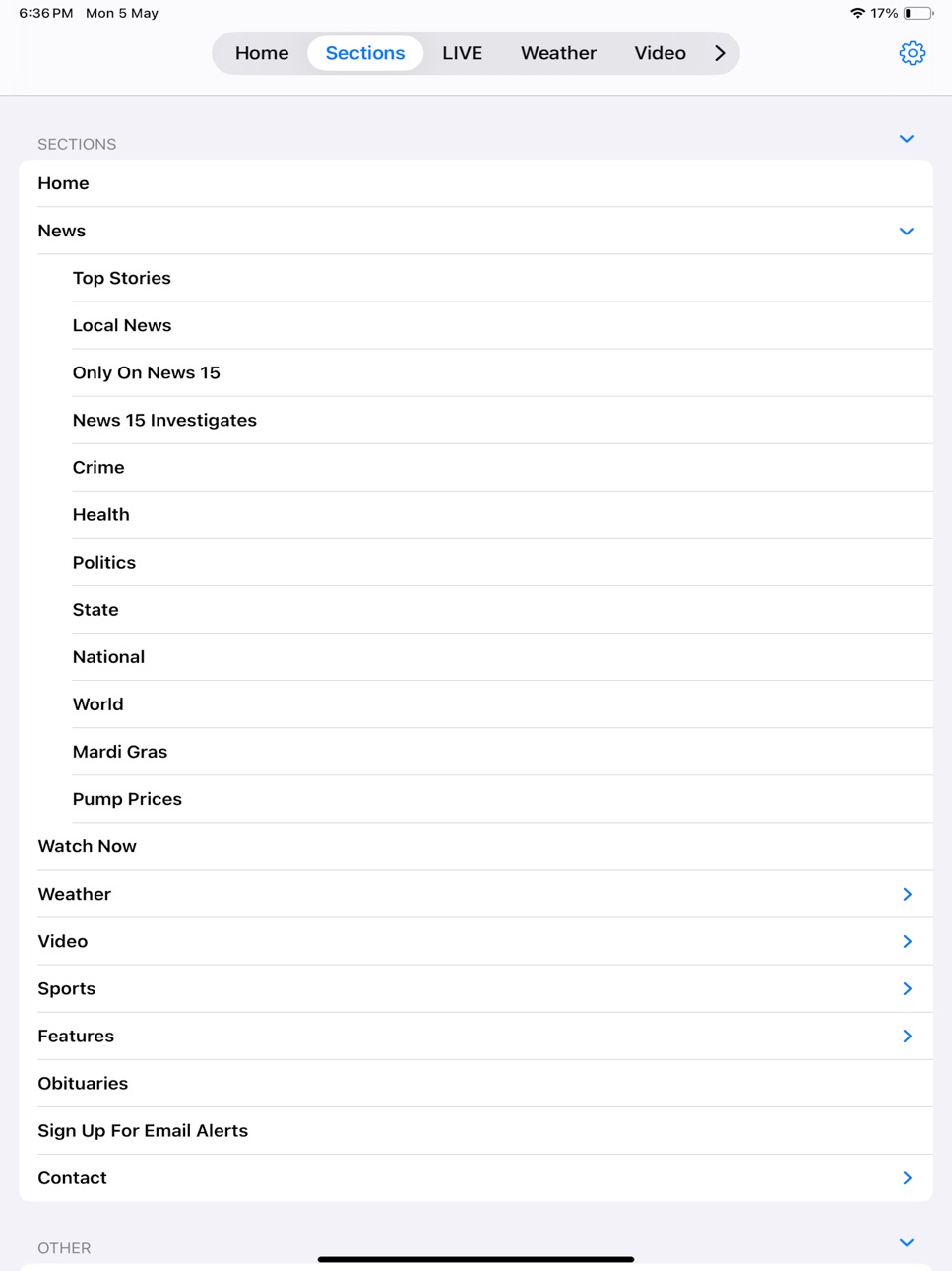 iPad screenshot